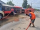 กองสาธารณสุขและสิ่งแวดล้อม ร่วมกับ งานป้องกันฯ สำนักปลัด เทศบาลตำบลตาดทอง ทำความสะอาดบริเวณคลองน้ำ และล้างตลาดสดเทศบาลตำบลตาดทอง ตำบลตาดทอง อำเภอเมืองยโสธร จังหวัดยโสธร