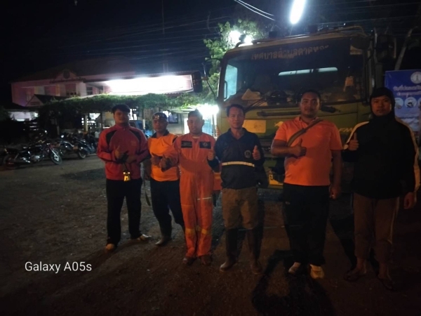 เทศบาลตำบลตาดทอง ออกระงับเหตุเพลิงไหม้พื้นที่ตำบลตาดทอง อำเภอเมืองยโสธร จังหวัดยโสธร